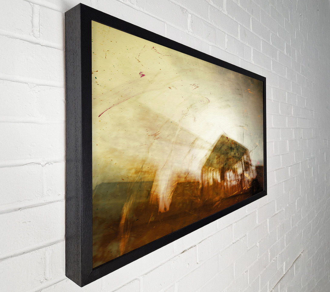  A Canvas Print of Golden Haze Reflections Canvas Print