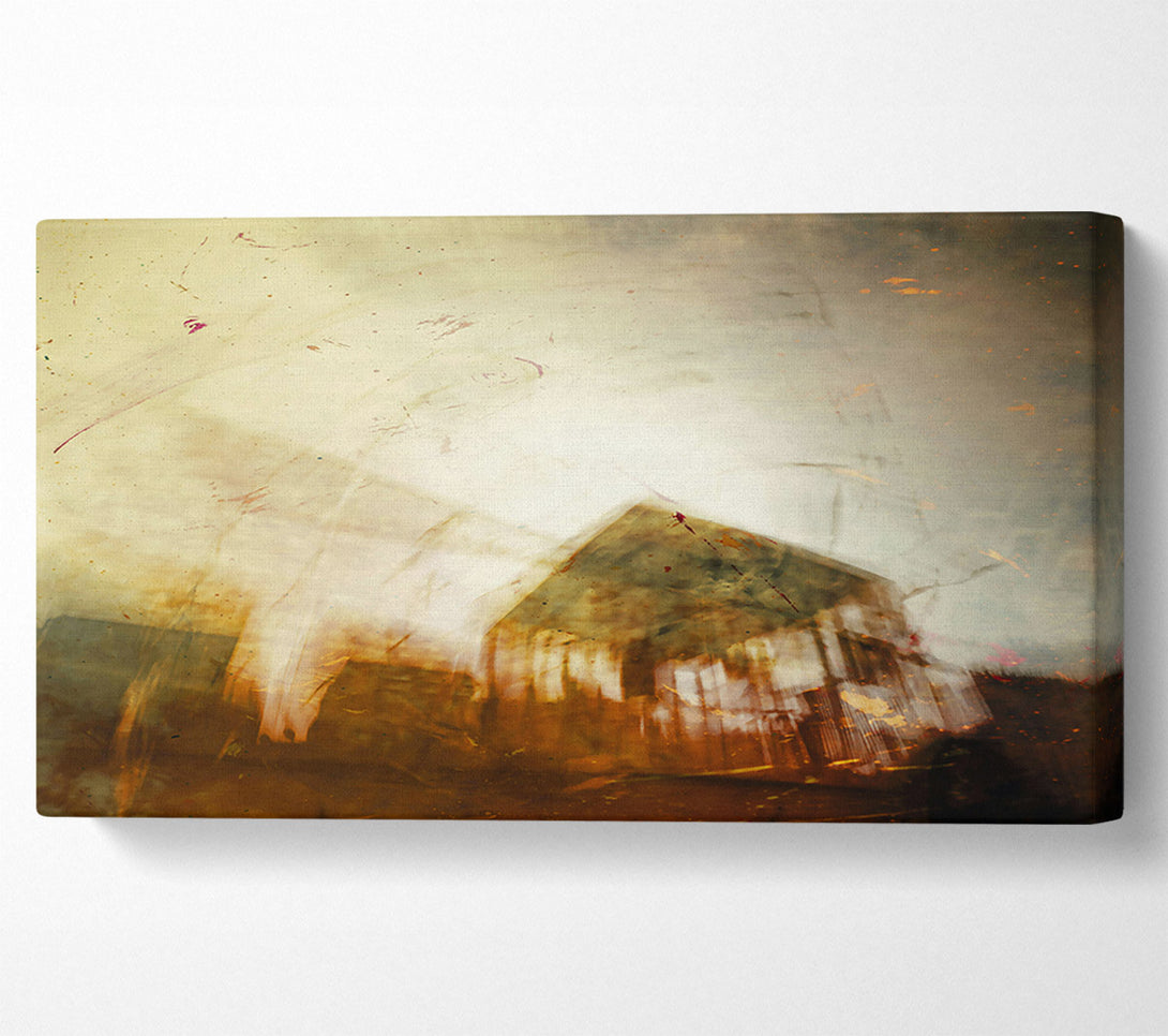  A Canvas Print of Golden Haze Reflections Canvas Print
