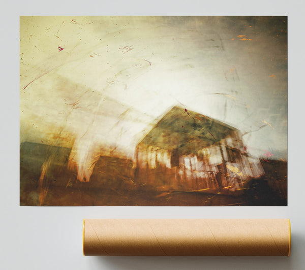 Golden Haze Reflections Poster