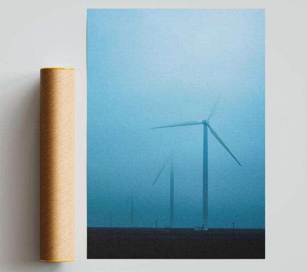 Blue Mist Turbines Print