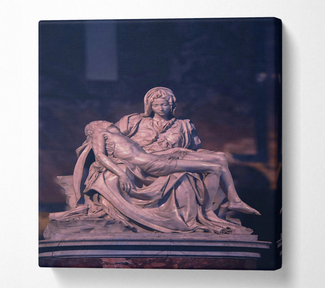  A Canvas Print of Ivory Lamentation Statue Canvas Print