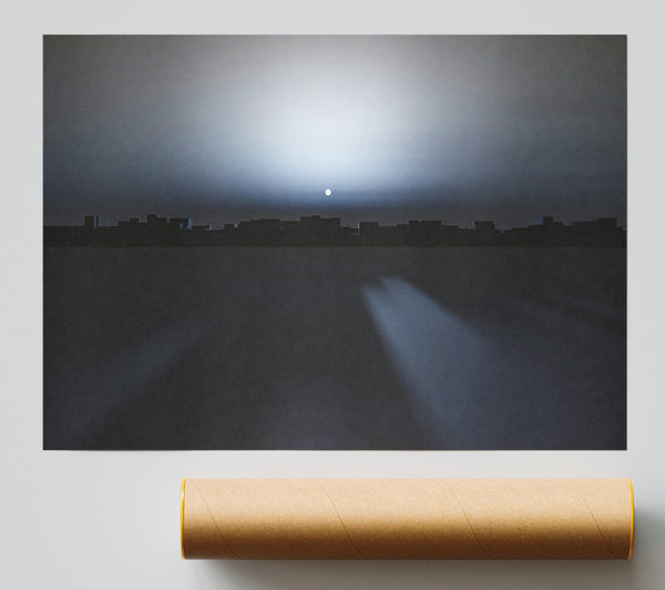 Pale City Skyline Print