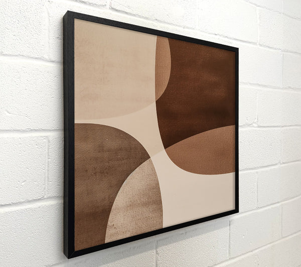 Brown Curved Abstract