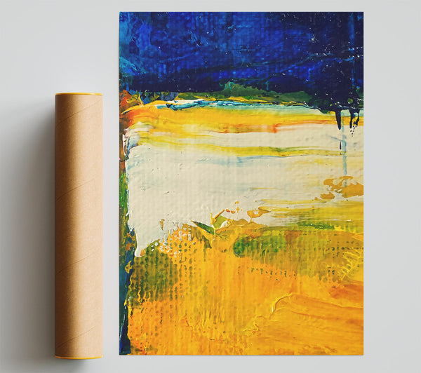 Golden Yellow Horizon Print