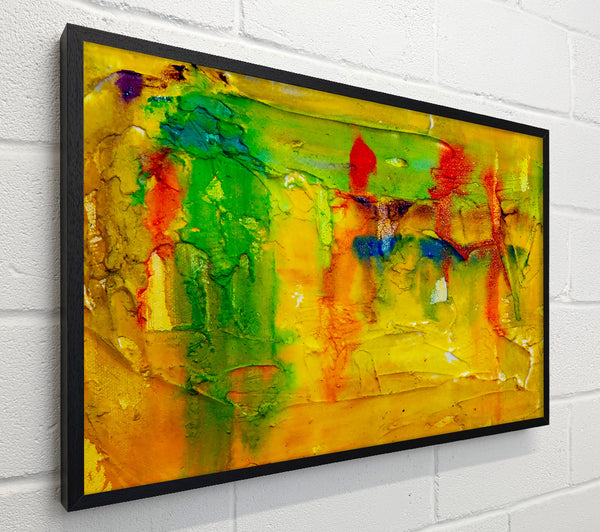 Golden Abstract Drips