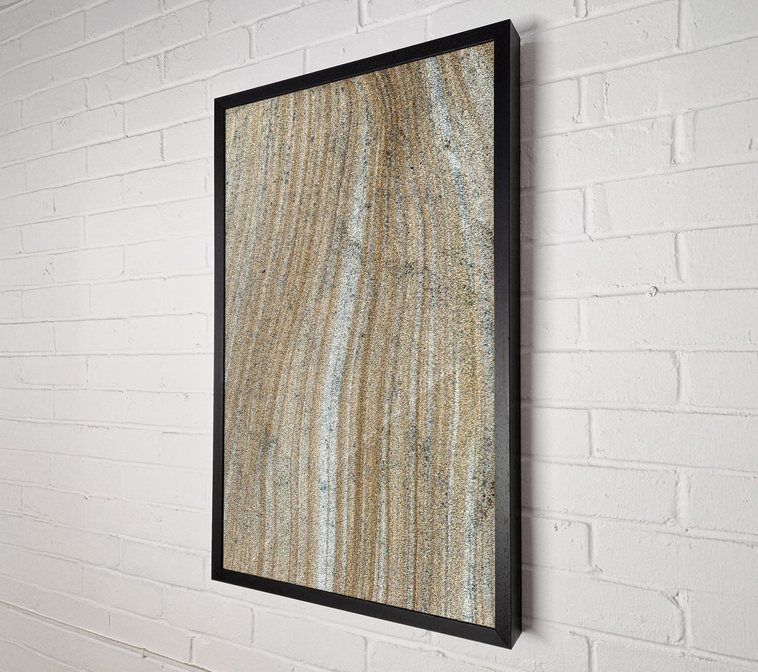 A Canvas Print of Golden Sand Lines Canvas Print