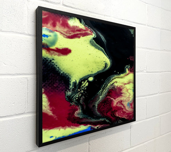 Lime Green Abstract Flow