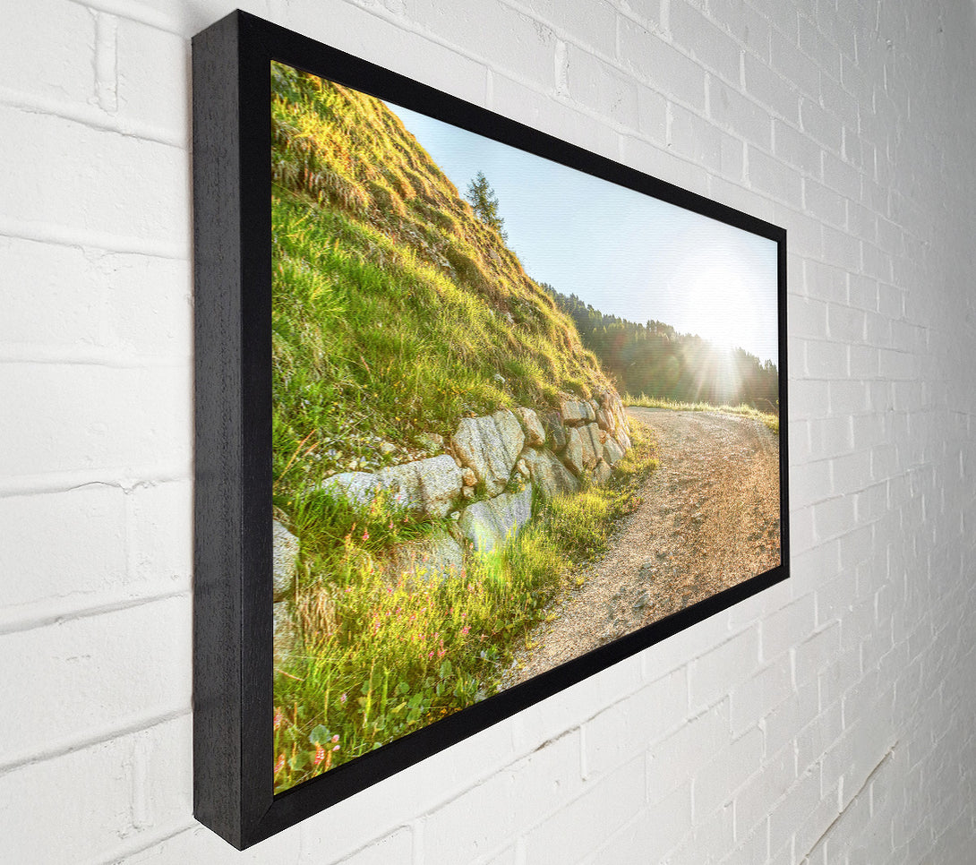  A Canvas Print of Golden Path To Sunrise Canvas Art