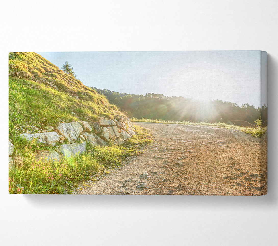  A Canvas Print of Golden Path To Sunrise Canvas Art