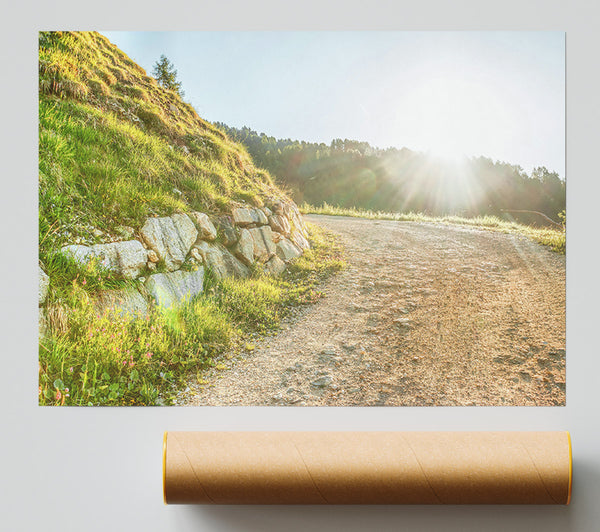 Golden Path To Sunrise Print