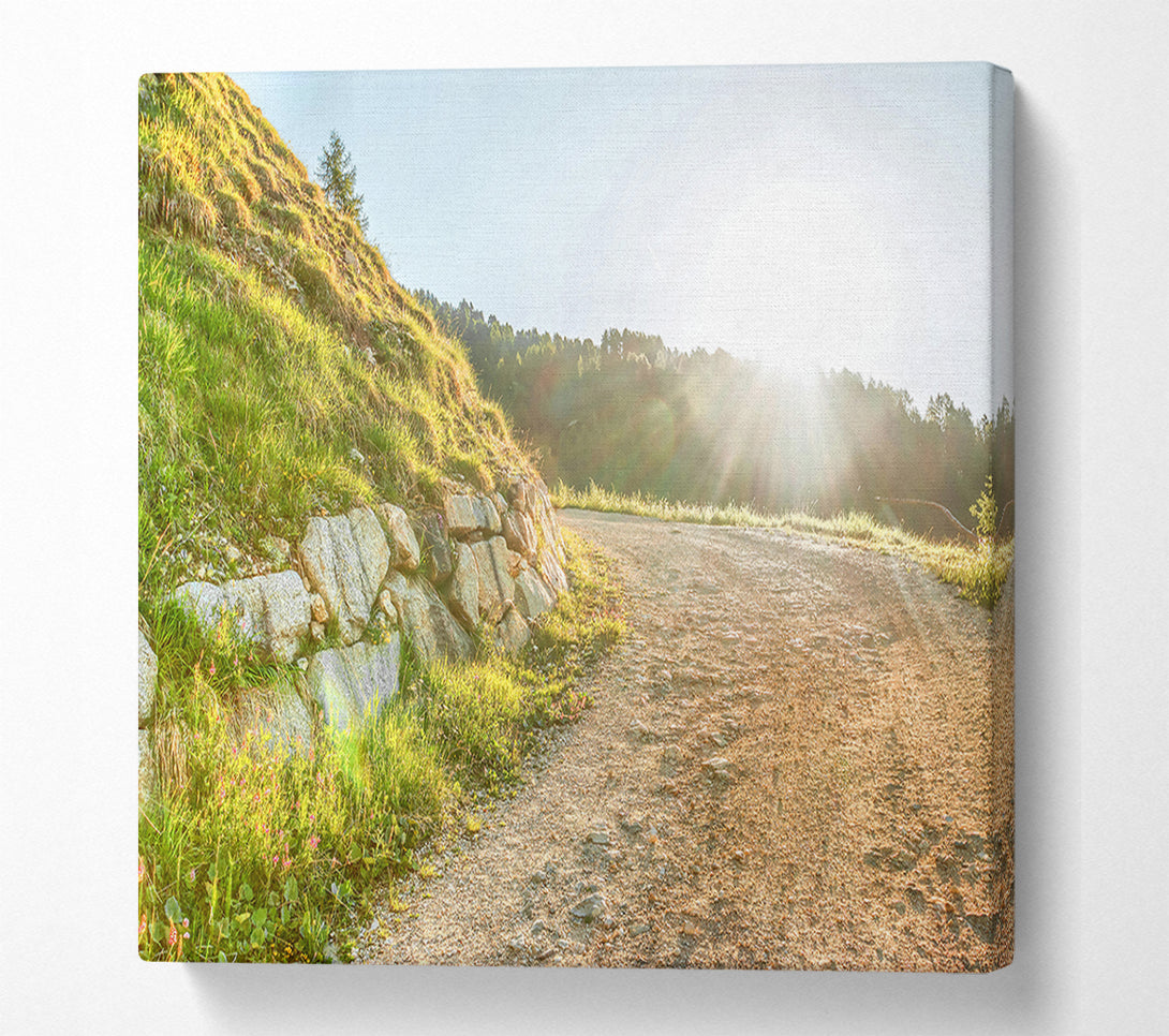  A Canvas Print of Golden Path To Sunrise Canvas Art
