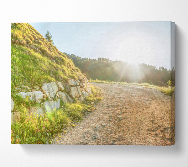 A Canvas Print of Golden Path To Sunrise Canvas Art