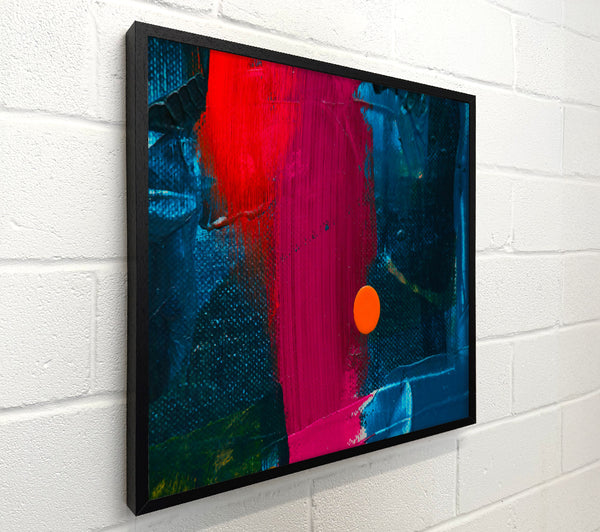 Crimson And Teal Strokes