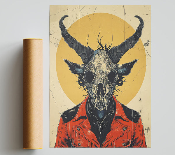 Red Devil'S Jacket Print