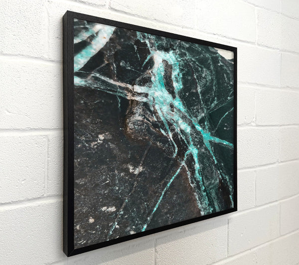 Teal Veins On Black