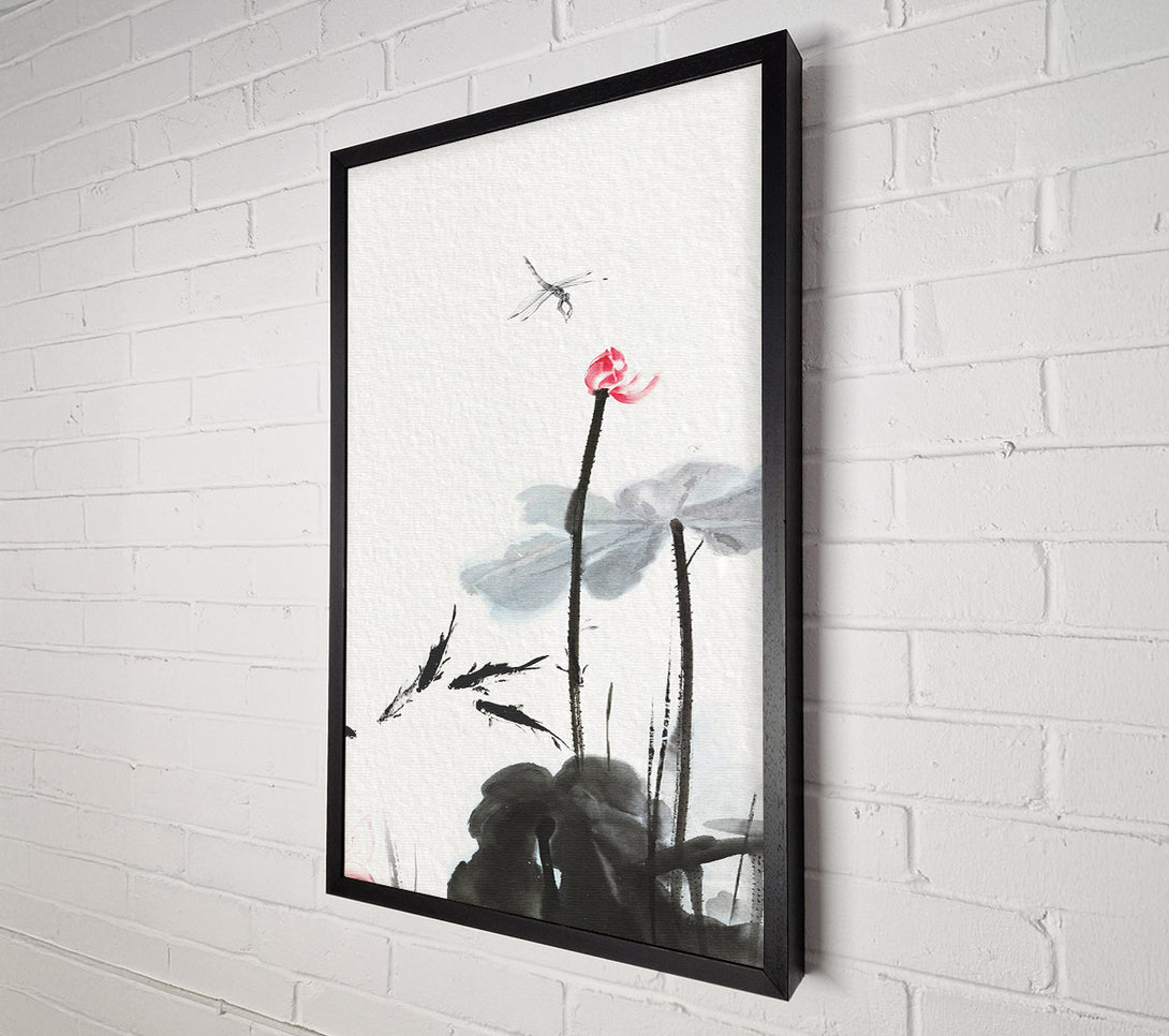  A Canvas Print of Dragonfly Oriental Canvas Print