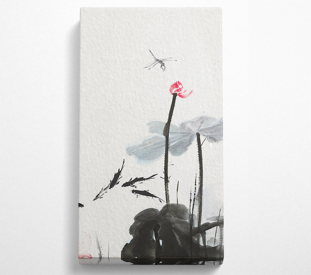  A Canvas Print of Dragonfly Oriental Canvas Print