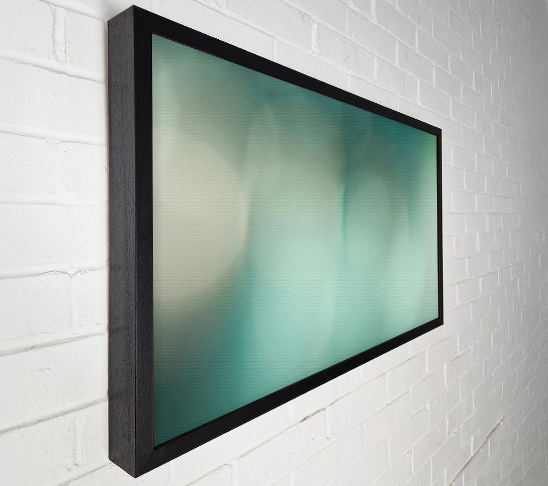  A Canvas Print of Teal Abstract Blur Canvas Print