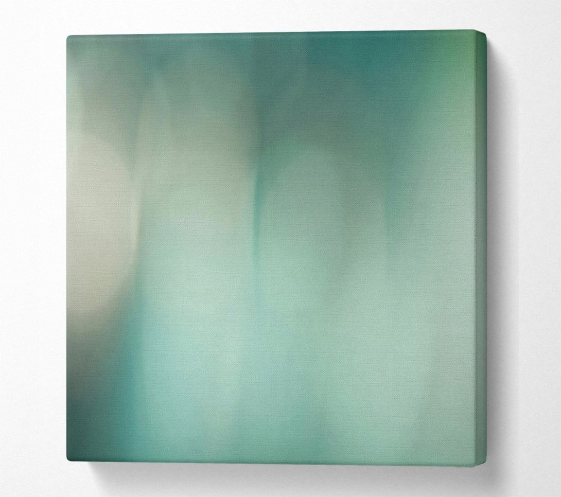  A Canvas Print of Teal Abstract Blur Canvas Print