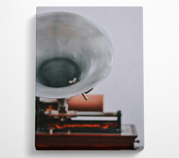  A Canvas Print of Silver Sound Machine Canvas Print