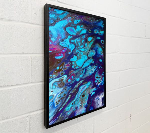 Azure Swirls And Dots