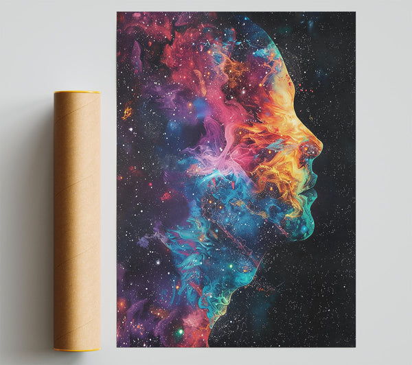 Cosmic Blue Reverie Print