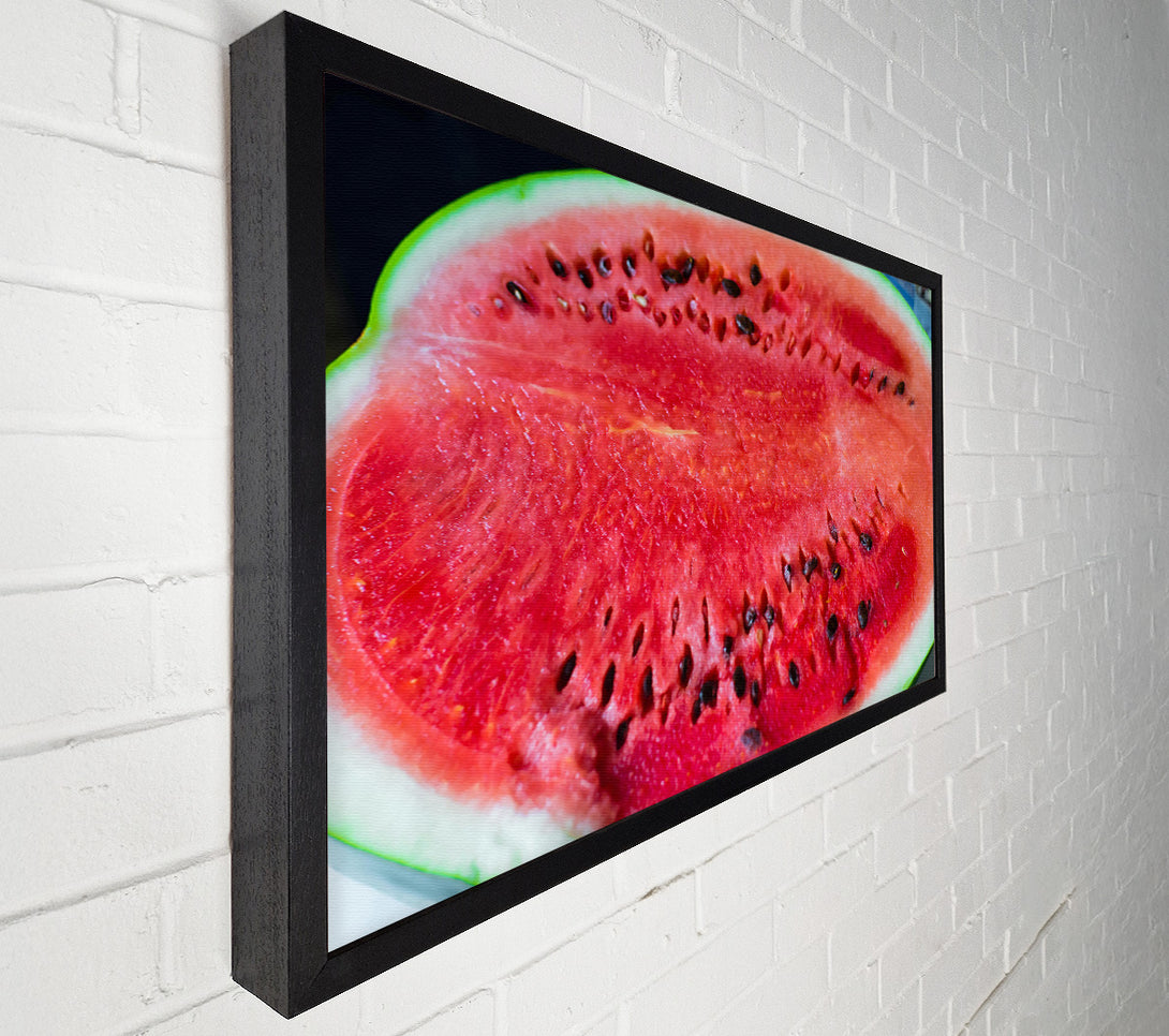  A Canvas Print of Crimson Watermelon Slice Canvas Print