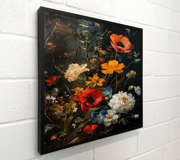 Crimson Floral Symphony