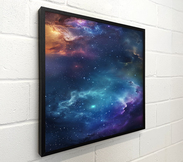 Azure Cosmic Nebula