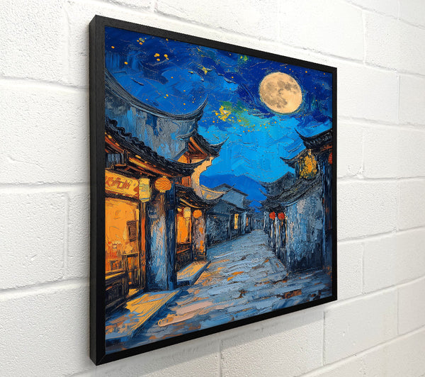 Azure Night Alleyway