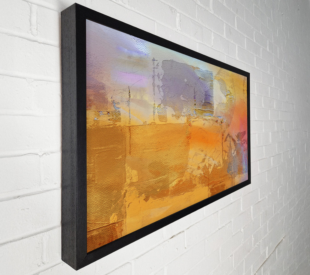  A Canvas Print of Golden Hues Abstract Canvas Art