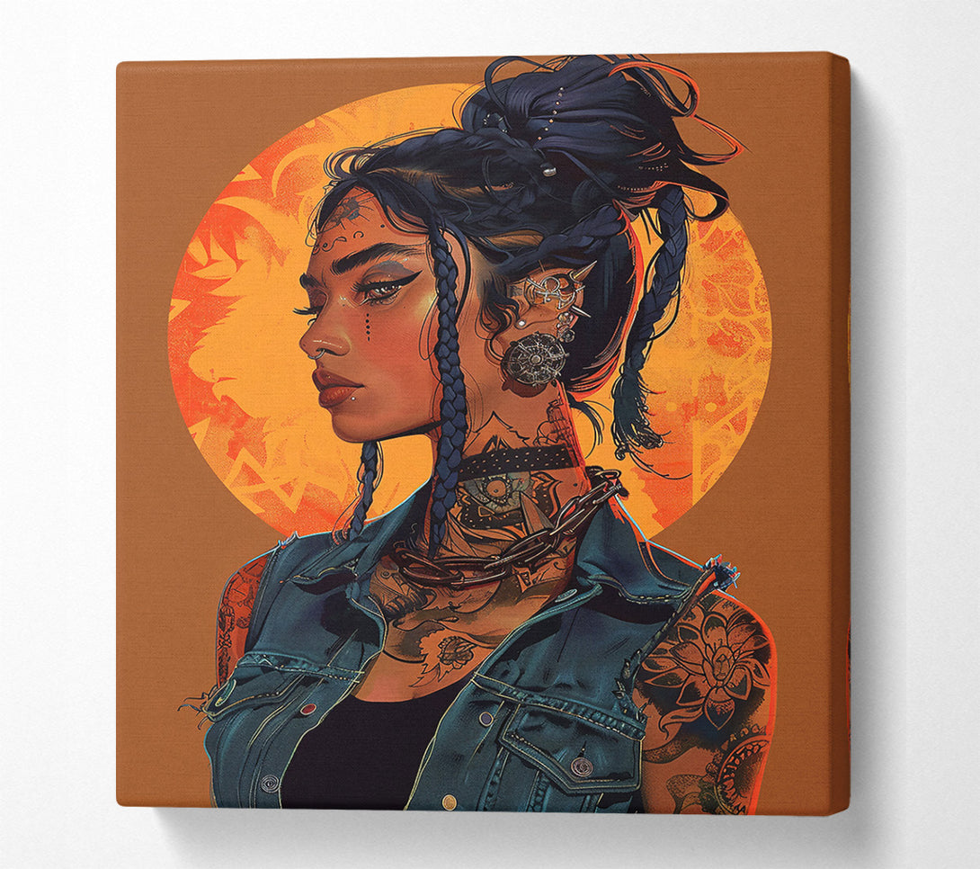  A Canvas Print of Indigo Under The Sun Canvas Print