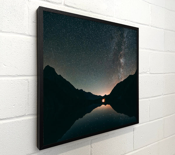Orange Milky Way Reflection
