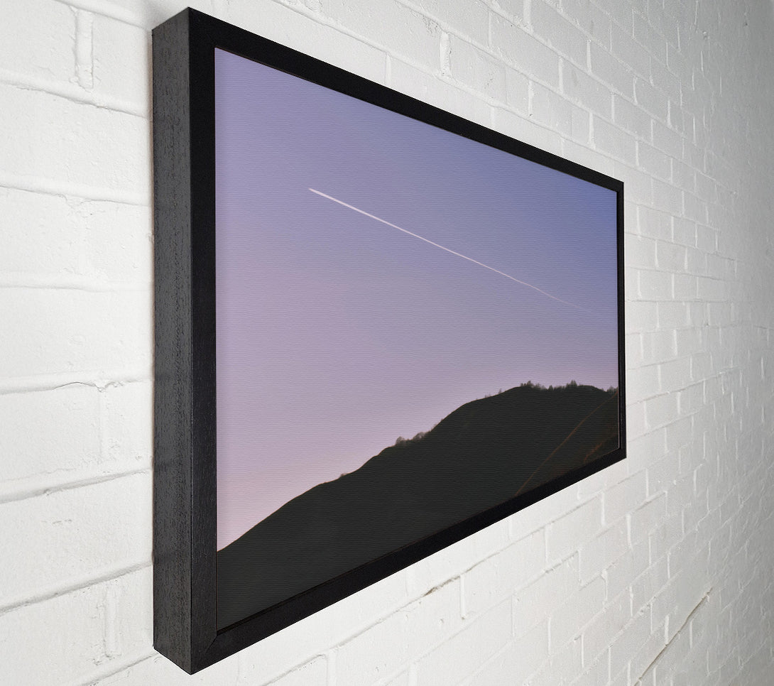  A Canvas Print of Lavender Sky Trail Canvas Wall Art
