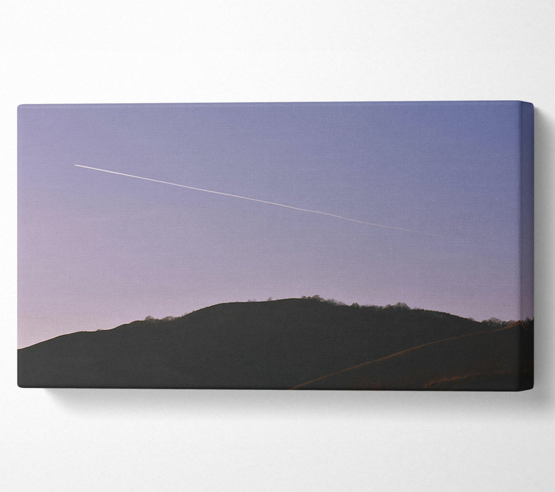  A Canvas Print of Lavender Sky Trail Canvas Wall Art