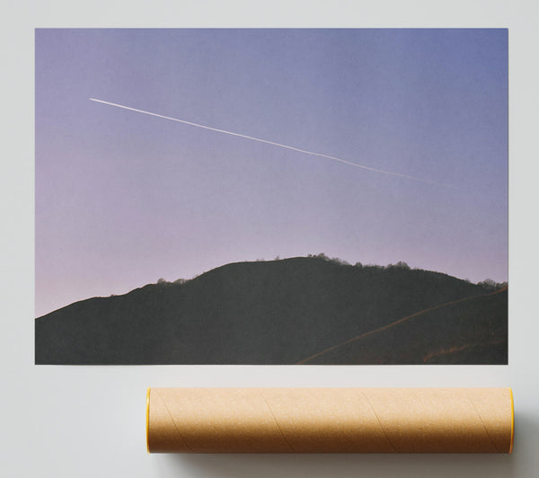 Lavender Sky Trail Poster