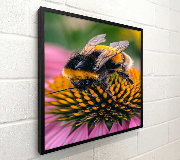 Pink Fuzzy Bumblebee