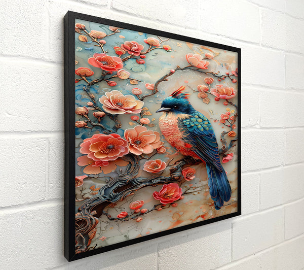 Bluebird On Peach Blossom