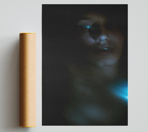 Blue Light Embrace Giclee Print