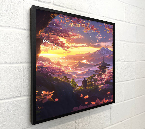 Golden Sunset Sakura