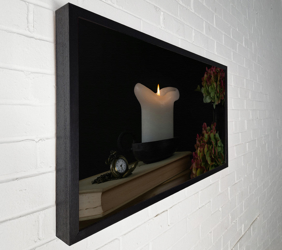  A Canvas Print of Crimson Candlelight Glow Canvas Art