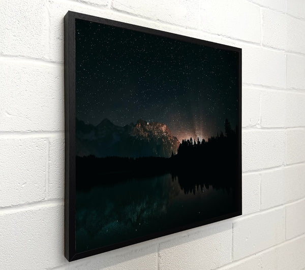 Blue Night Sky Reflection