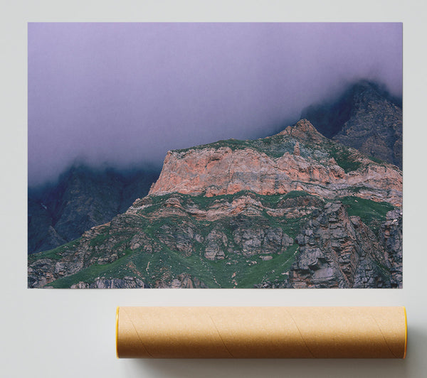Purple Haze Over Stone Print