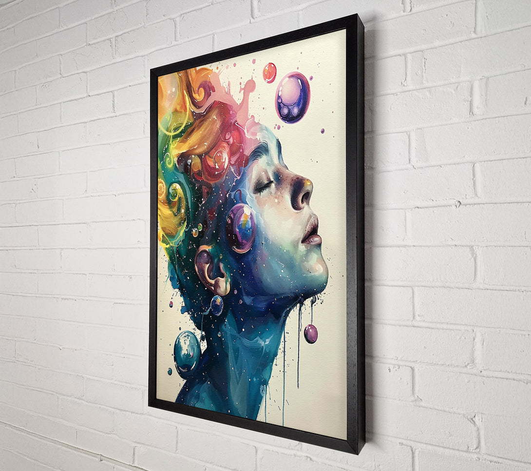  A Canvas Print of Azure Dreamscape Burst Canvas Wall Art