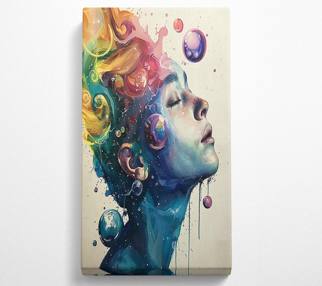  A Canvas Print of Azure Dreamscape Burst Canvas Wall Art