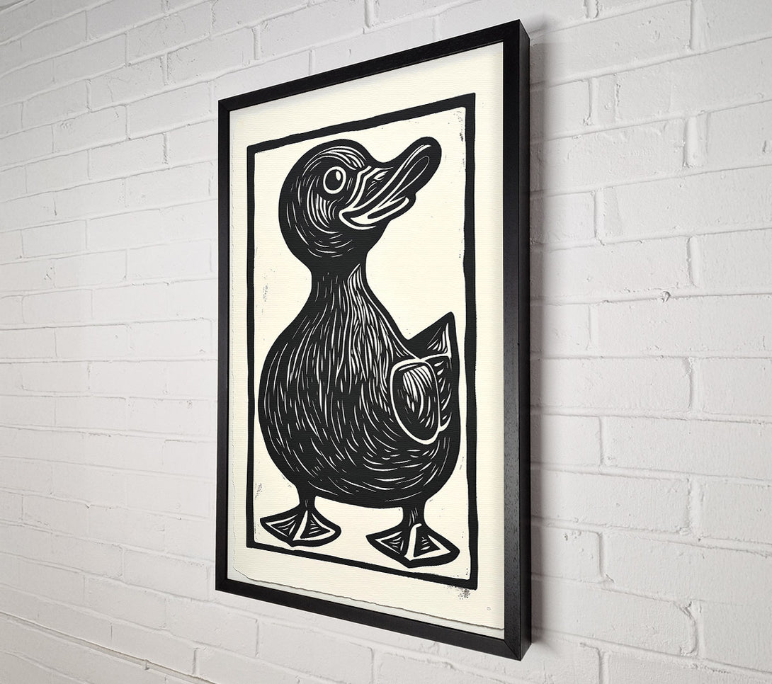  A Canvas Print of Black Duckling Sketch Canvas Wall Art