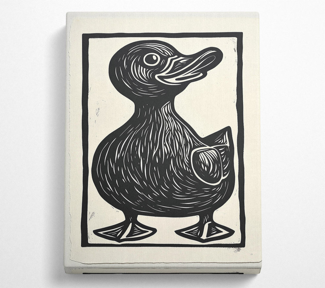  A Canvas Print of Black Duckling Sketch Canvas Wall Art