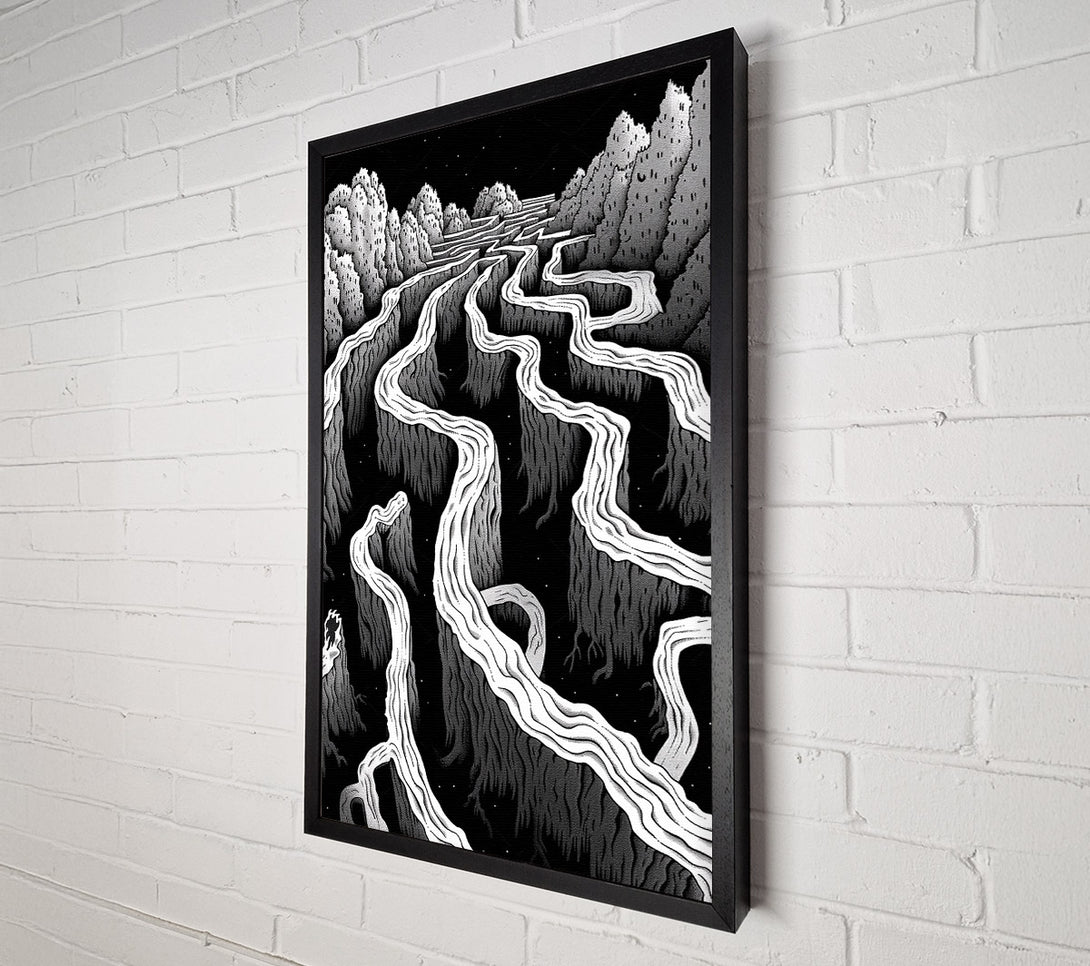  A Canvas Print of Earth Maze Canvas Art