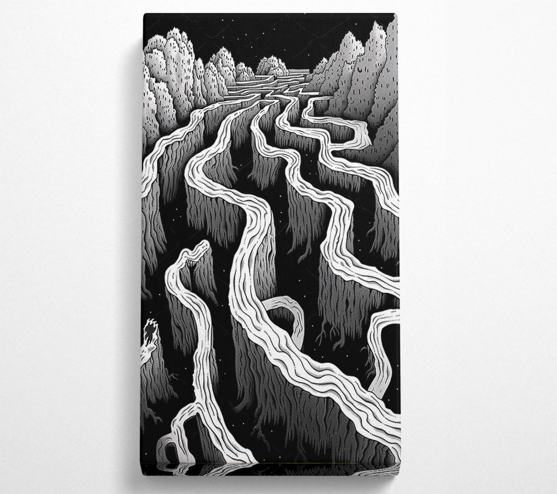  A Canvas Print of Earth Maze Canvas Art