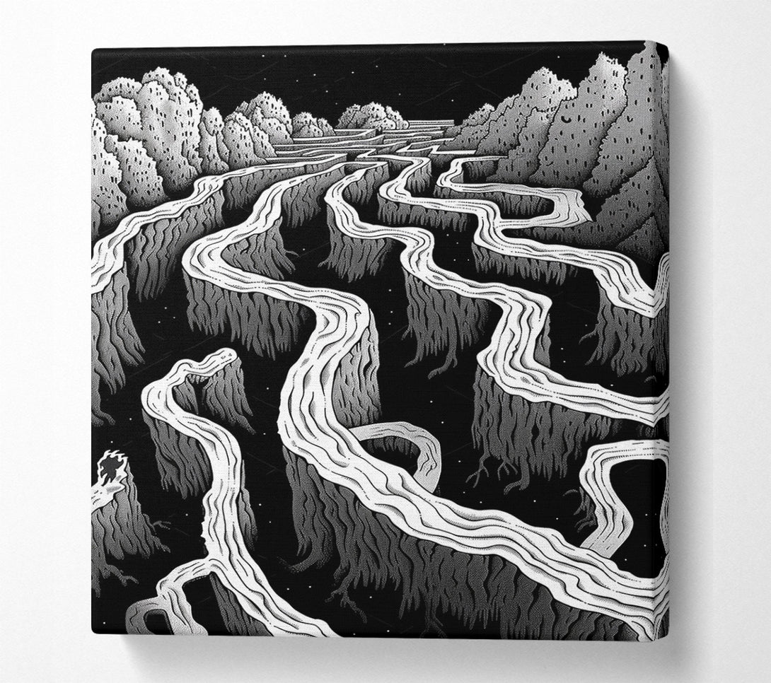  A Canvas Print of Earth Maze Canvas Art